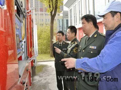 寶雞消防新購置的城市主戰(zhàn)消防車