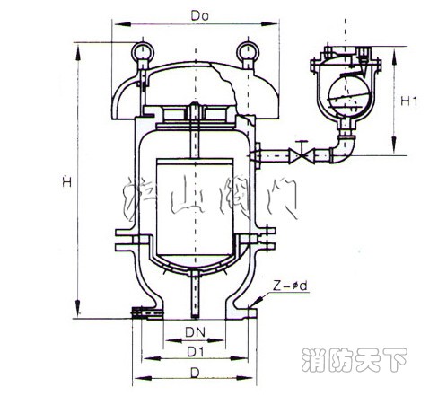 FGP4X復(fù)合式高速排氣閥結(jié)構(gòu)圖