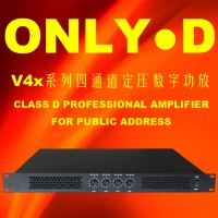 四通道公共廣播定壓D類數(shù)字功放機4x120W-4x1000W